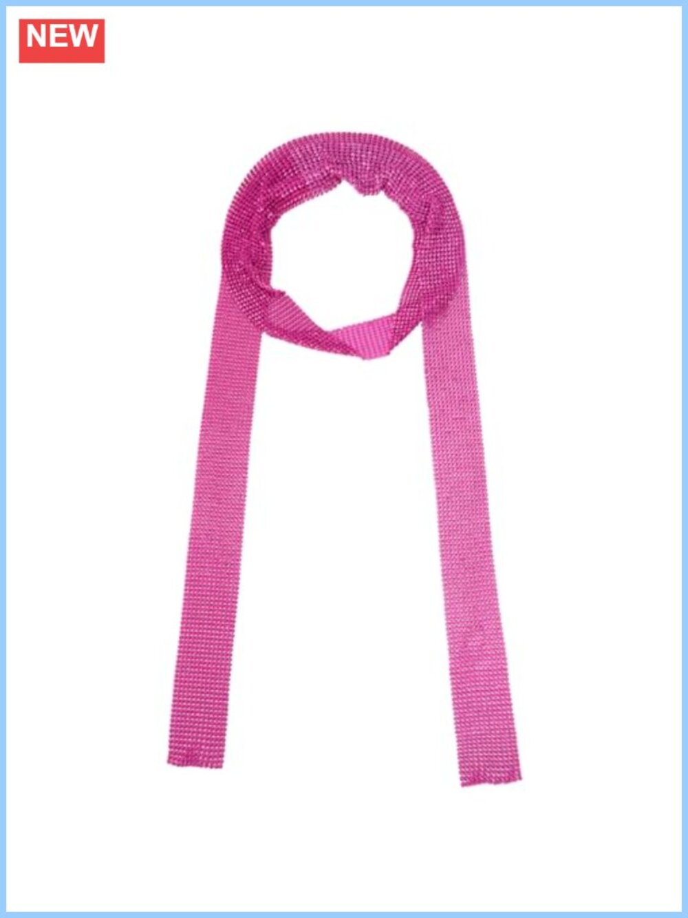 Metal Sequins Long Neck Scarf Neckerchief Choker Sparkling